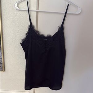 Abercrombie & Fitch Black Lace Spaghetti Strap Camisole small
